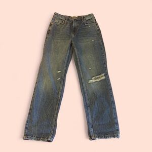 Free People Dakota Distressed Blue Jeans